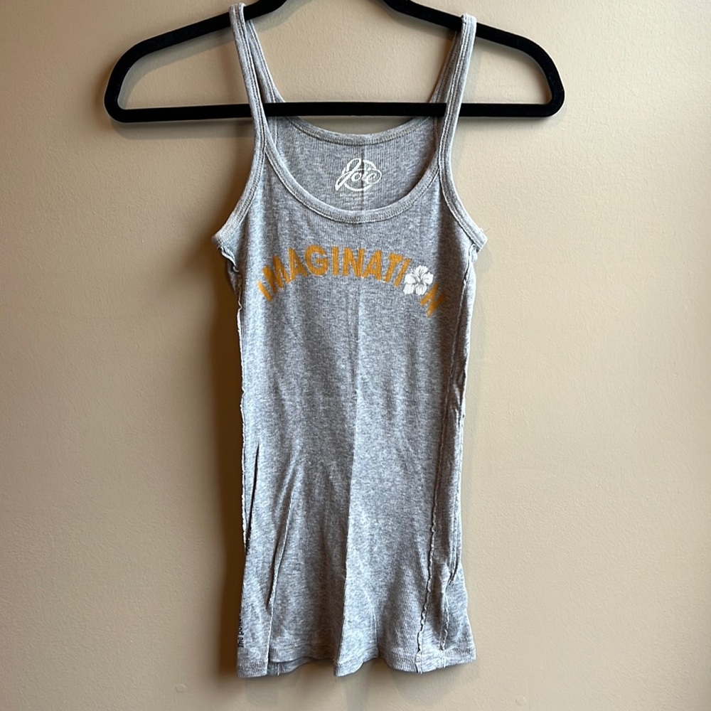 Joie gray supima cotton tank top
